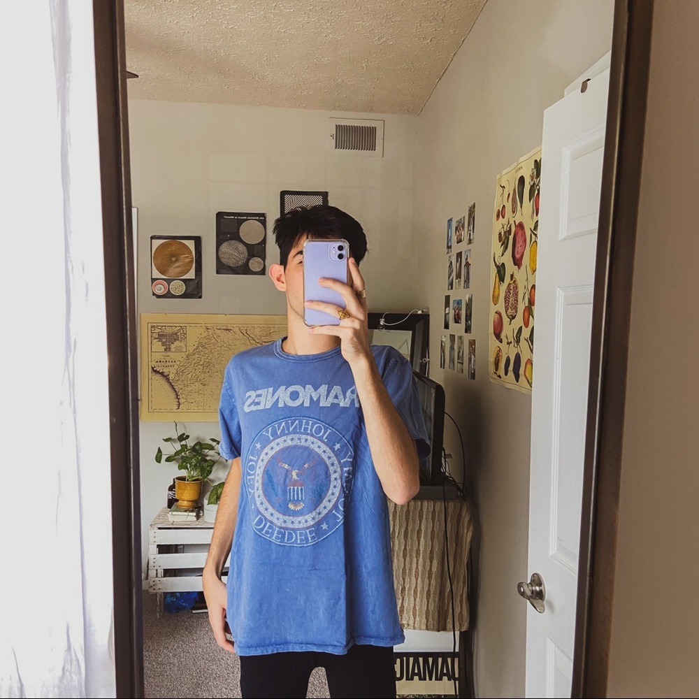 blue ramones tshirt